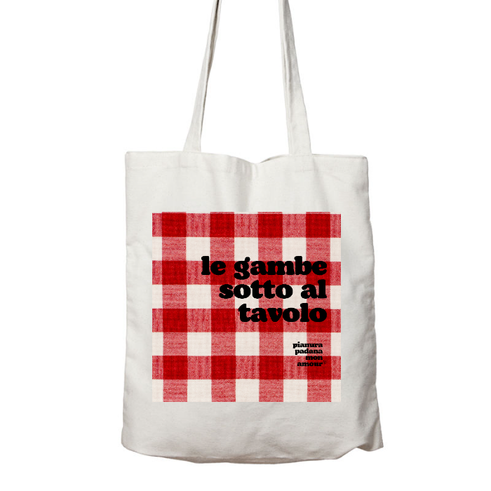 Shopper "Le gambe sotto al tavolo"