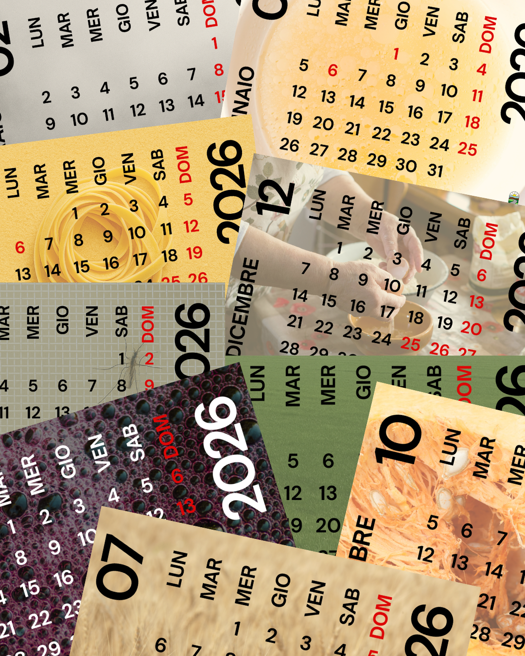 Calendario da tavolo 2026