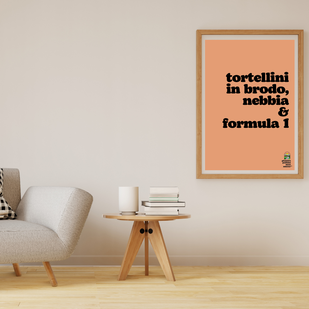 Poster - Tortellini in brodo, nebbia & formula 1